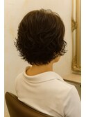 パーマ出しっぱなしショート