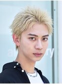 仙台スパイキーショートブリーチダブルカラー刈り上げ無し