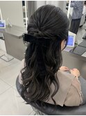 ハーフアップアレンジ