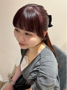 リタ(Lita) 顔まわりカット/ピンクラベンダー/暖色カラー