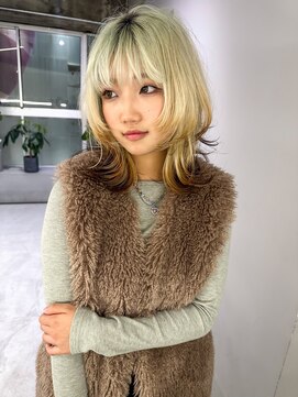 ハッシュカット/ハイトーンカラー/ブリーチ/名古屋/栄/髪質改善