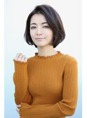 ひし形ボブで大人綺麗