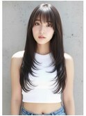 20代30代×小顔×レイヤーカット/髪質改善ミルクティーベージュ