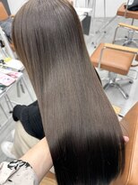 サロンドミルク 新百合ヶ丘店(salon de MiLK)&nbsp;★スモーキーブラウンウォームベージュ顔周りカット透明感カラー
