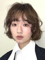 フイ(HUI)&nbsp;ボブゆるパーマくせ毛風ブラウン/natsuki 金山 レイヤー ボブ