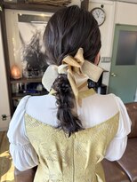 コレット ヘアー 大通(Colette hair)&nbsp;編み下ろし/ローポニー/ヘアセット/ヘアアレンジ/結婚式ヘア