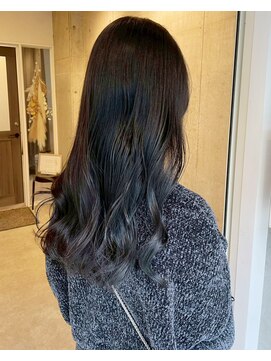 ロッカヘアエジェ(ROCCA hair eje.) 韓国風ブルーブラックロング
