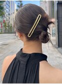 【阿久津】カチモリヘア　タイトアレンジ　バレッタアレンジ
