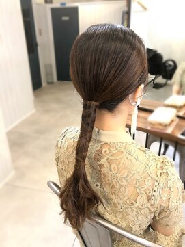 マチュレ 池袋(Mature) 『ヘアセット専門店Mature』ローポニーアレンジ