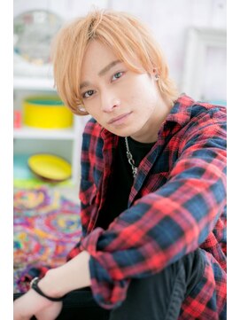 ミック 日暮里店(miq) ハイトーンカラー☆ボブウルフでワイルド感!a1