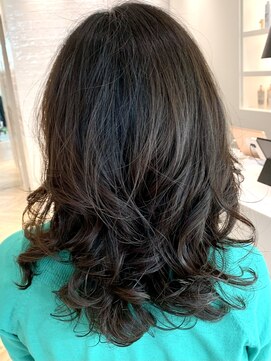 ステアケース 武蔵小杉店(stair:case) 無造作パーマ　コテ巻き風30代40代髪型