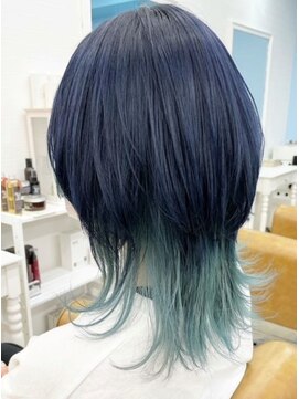 グラスペディア(graspedia) ブルーツートンマッシュウルフ