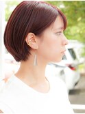 乾かすだけで決まるマッシュボブヘアー
