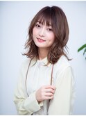 軽レイヤー小顔セミディ