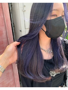 ボアップ 京橋店(boappu) #インナーカラー#ブルーカラー#暗色カラー