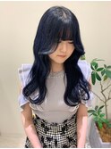 韓国ヘア＊ブルーブラック【ZinaCENTRAL】