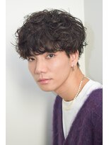 ルックグッドストア タカラヅカ(LOOK GOOD STORE TAKARAZUKA)&nbsp;マッシュパーマツーブロックアッシュブラック1201