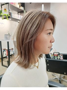 パープル(purple) ハイライトベージュ