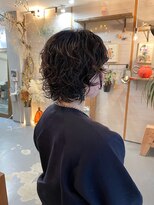 ヒツジ(hitsuji) short wolf perm