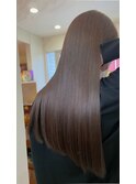 大人綺麗なうる艶ストレート#13 髪質改善ケアカラー縮毛矯正