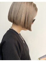 ヲタク(wotaku.)&nbsp;ぷつっとボブミニボブ内巻きボブミルクティーカラーハイトーン