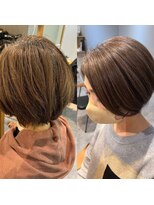 ジアン テラス(GIEN TERRASSE)&nbsp;「ビフォーアフターあり」髪質改善/丸みボブ/ショコラブラウン