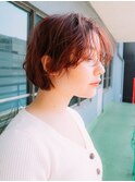 ショートボブ20代/30代/40代/庭瀬