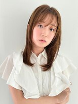【BUZZbee四ッ井】ミディアムレイヤー/ブラウン