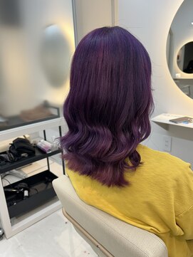 ラナンバイシダ(ranan by sida) パープルカラー20代30代巻き髪/デザインカラー