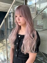 ヲタク(wotaku.)&nbsp;ミルクティーカラーホワイトカラーダブルカラーケアブリーチ前髪
