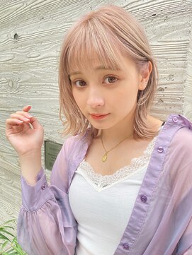 ロンドプランタン 恵比寿(Lond Printemps) 【Lond佐野】こなれミディ 前髪あり イメチェン ベージュ