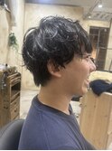 メンズ　ナチュラルパーマ