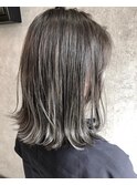 外ハネグレージュ☆小顔