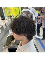 ダズルヘアラッシュ(DAZZLE hair RUSH)&nbsp;トレンドスタイル！襟足残した波巻きパーマ！