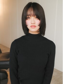 テン(tenn)の写真/【池下徒歩4分/今池徒歩5分】印象が変わる似合わせカットで小顔に♪"1mm"までこだわります◎