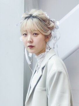 アルバム 渋谷パルコ(ALBUM) おくれ毛ハイトーンロング韓国ヘア_F20072