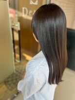 ディアーズ 成田店(Dears) ココアブラウンの艶ロング×エンドカールストレート