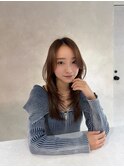 ブリーチなしダブルカラー/レイヤー/縮毛矯正/髪質改善/学割U24