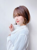 ケーツー エソラ池袋店(K-two)&nbsp;小顔が叶う♪柔らかベージュボブ［髪質改善/池袋&目白&大塚］