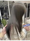 オリーブグレージュ【20代/30代/髪質改善/ブリーチ/ダブルカラー
