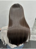 ロングヘアー 地毛風 縮毛矯正 髪質改善 艶髪 赤坂見附 美容室