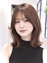 フリック 京都河原町店(FLICK)&nbsp;★ローズブラウン/コーラルピンク/ハッシュカット/顔周りカット