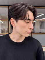 ソアメンズ 渋谷(soar men's)&nbsp;春カラー◎刈り上げセンターパート×ダウンパーマ/フェザー