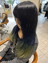 マイノリティー(Minority Produced By TOPHAIR)&nbsp;ブルーイエローグラデーションカラー