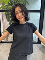 バランス 原宿 表参道(balance)&nbsp;オリーブグレージュ×ウェーブボブ