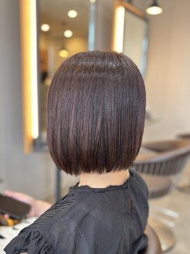 クレイン バイ パプスドコワフュール 宝塚中山寺(Crane by Pap'sde coiffeur) ブラウン艶ボブ♪