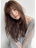 ラグ(log) ラベンダー×ベージュロング！