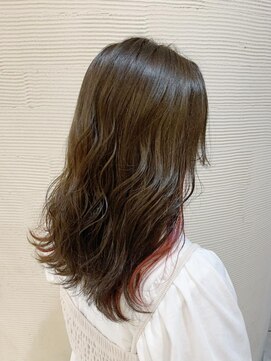 リフレアンドケア ミチ 幸町店(refre&care MICHI) ローズピンクインナーカラー