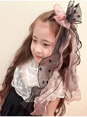 【BLUEFAIRY】キッズ★ビッグリボン★ヘアアレンジ