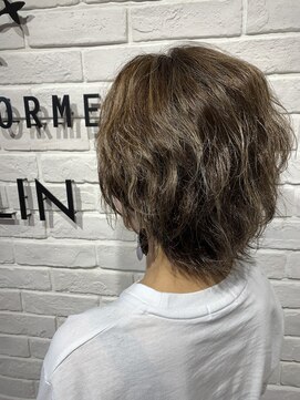 ヘア スパ ビューティー エールフォルム(HAIR SPA BEAUTY YELLFORME) ハイライトデザイン×ヌーディベージュ